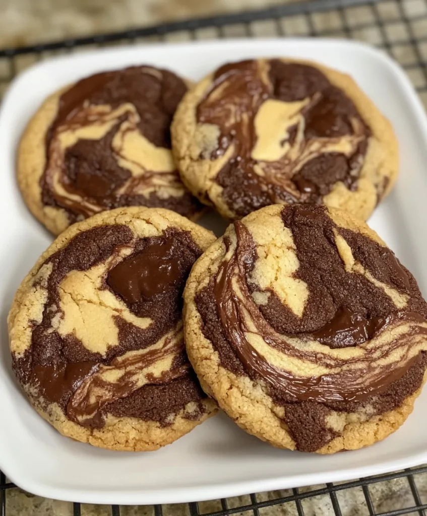 Peanut Butter Brownie Swirl Cookies