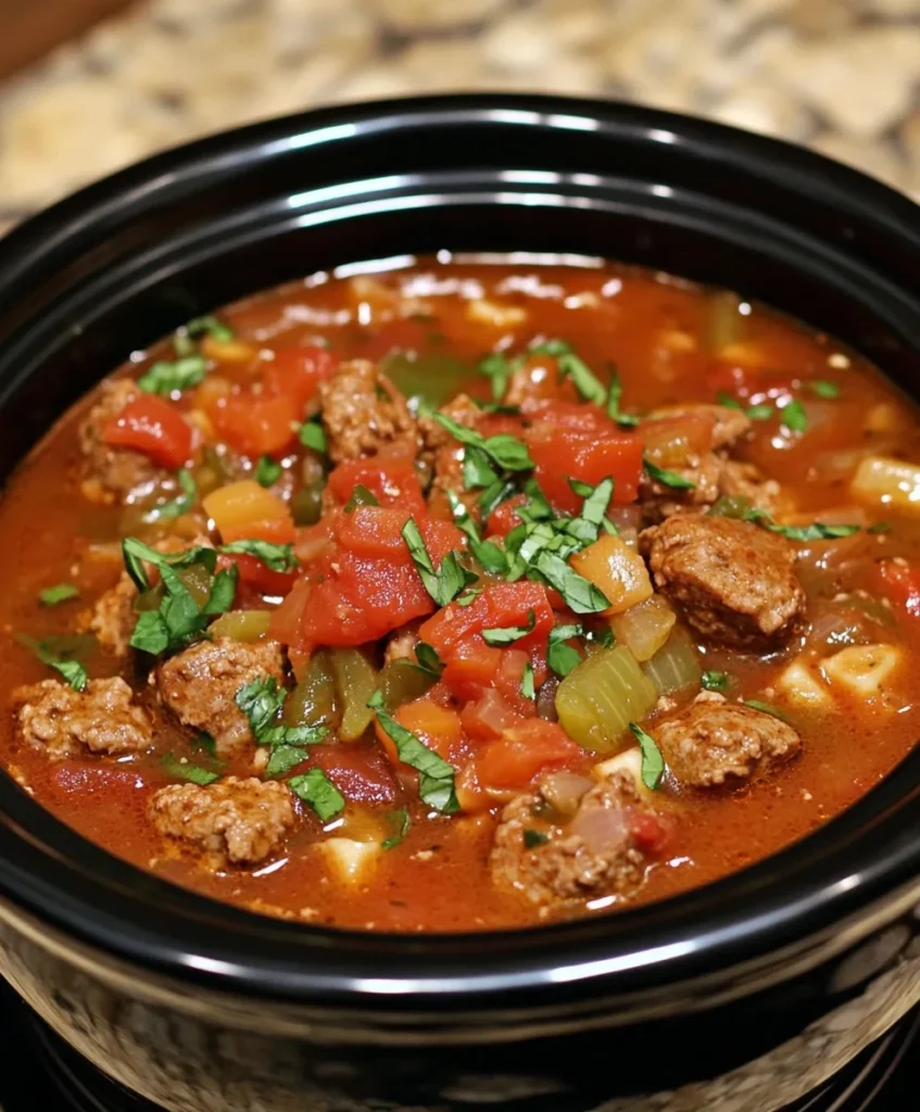Slow Cooker Italian Sausage Soup