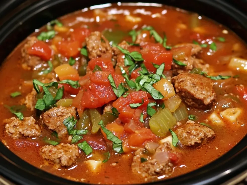 Slow Cooker Italian Sausage Soup