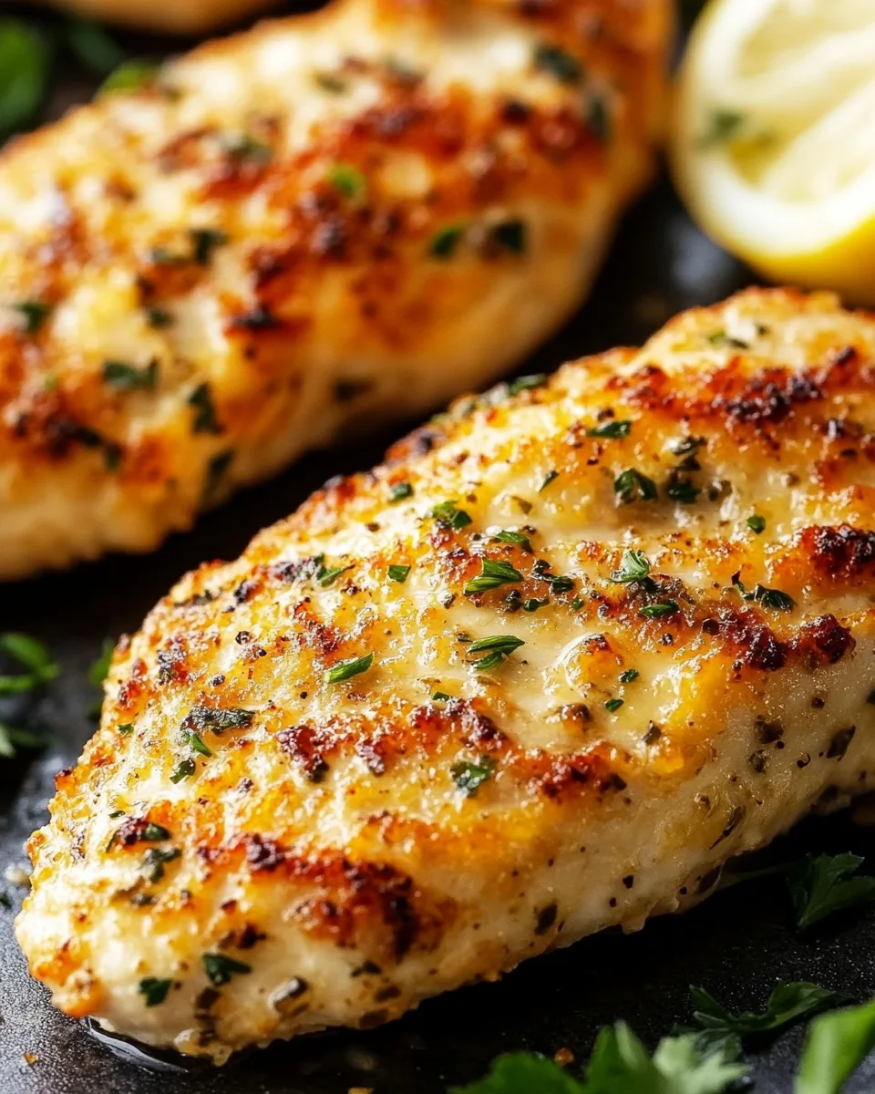 Air Fryer Lemon Herb Parmesan Chicken