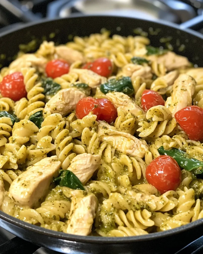 Creamy Chicken Pesto Pasta