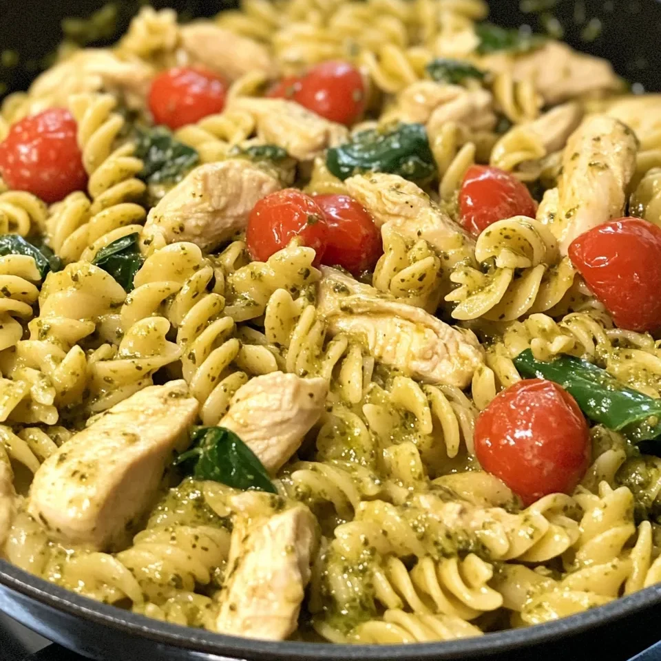 Creamy Chicken Pesto Pasta