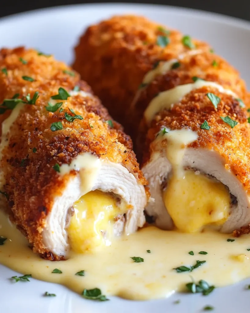 Chicken Cordon Bleu with Swiss Cheese Sauce