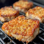 Air Fryer Garlic Parmesan Crusted Pork Chops