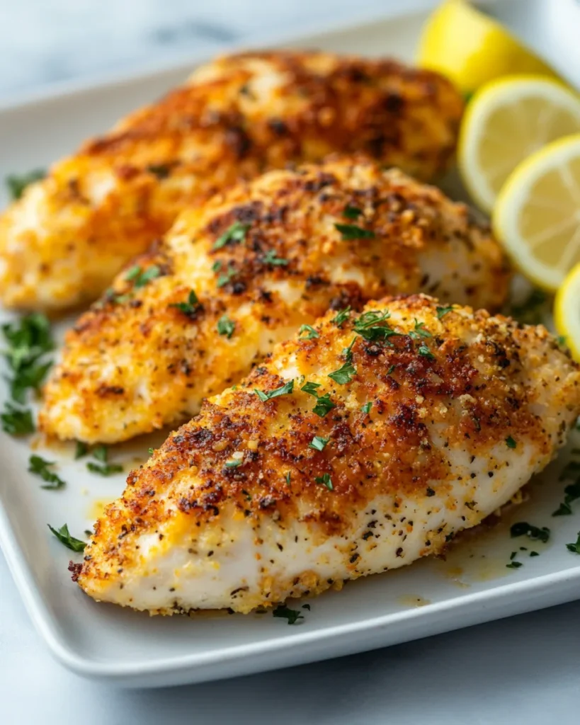 Air Fryer Lemon Herb Parmesan Chicken