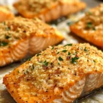 Air Fryer Crispy Parmesan Crusted Salmon