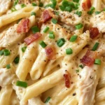 Creamy Chicken Bacon Ranch Pasta