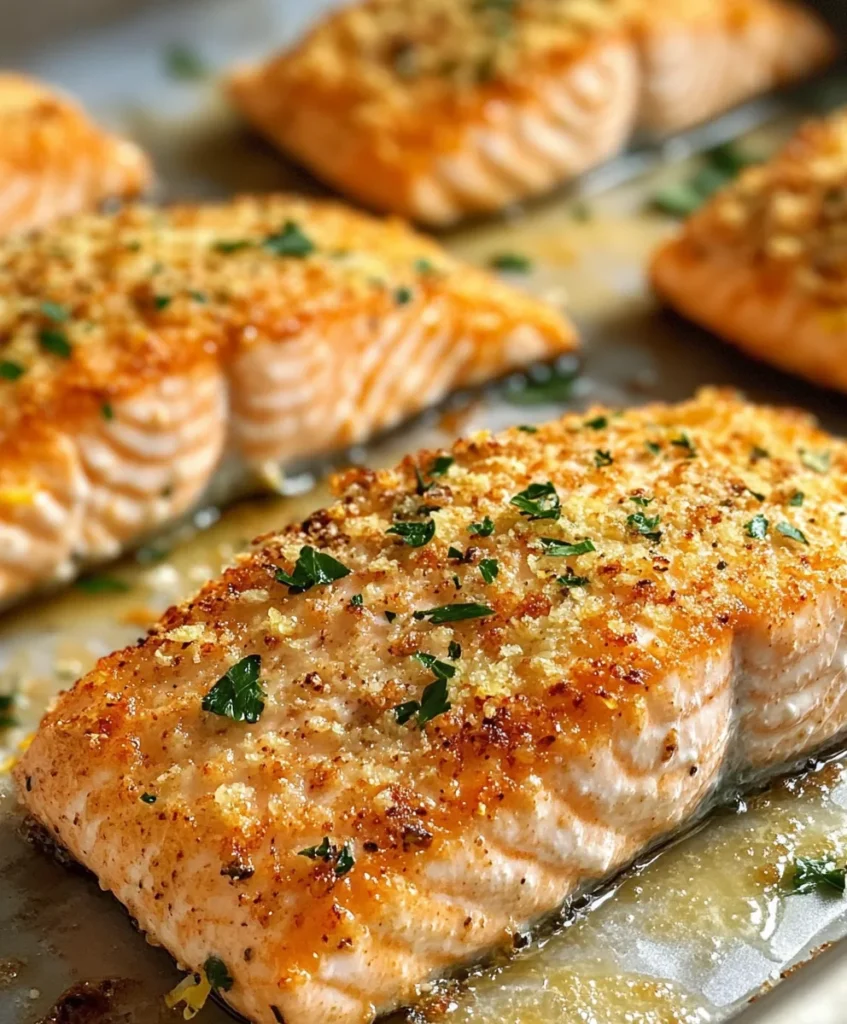 Air Fryer Crispy Parmesan Crusted Salmon