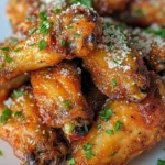 Crispy Air Fryer Garlic Parmesan Wings