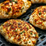 Air Fryer Herb-Crusted Chicken Breasts