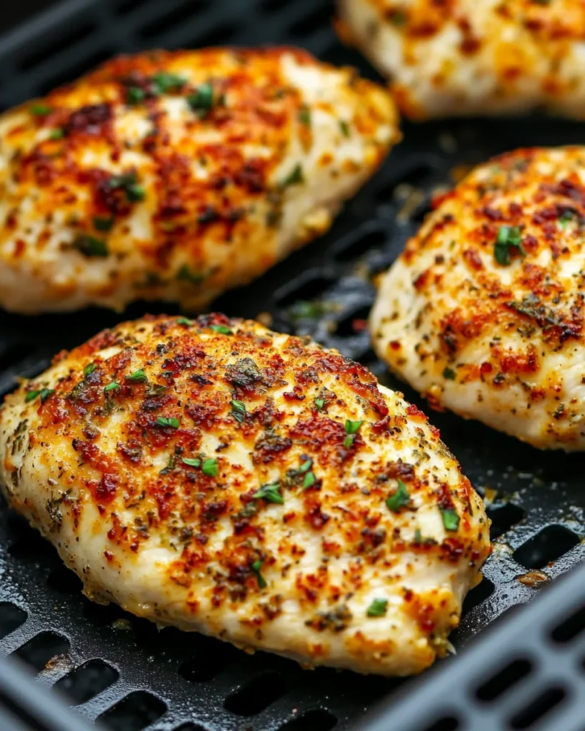 Air Fryer Herb-Crusted Chicken Breasts