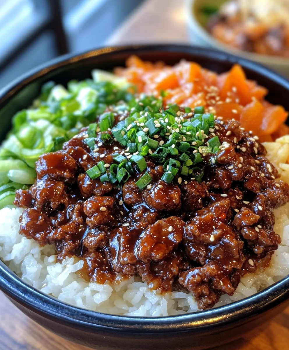 Korean Ground Beef Bowl