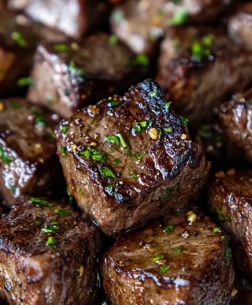 Juicy Steak Bites with Garlic Butter