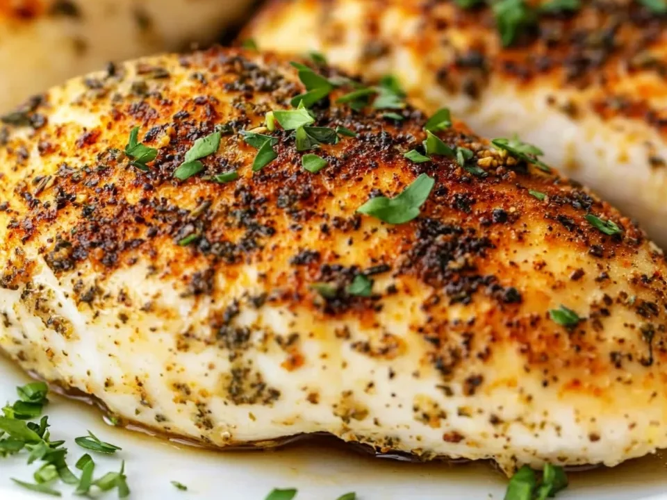Air Fryer Herb-Crusted Chicken Breasts