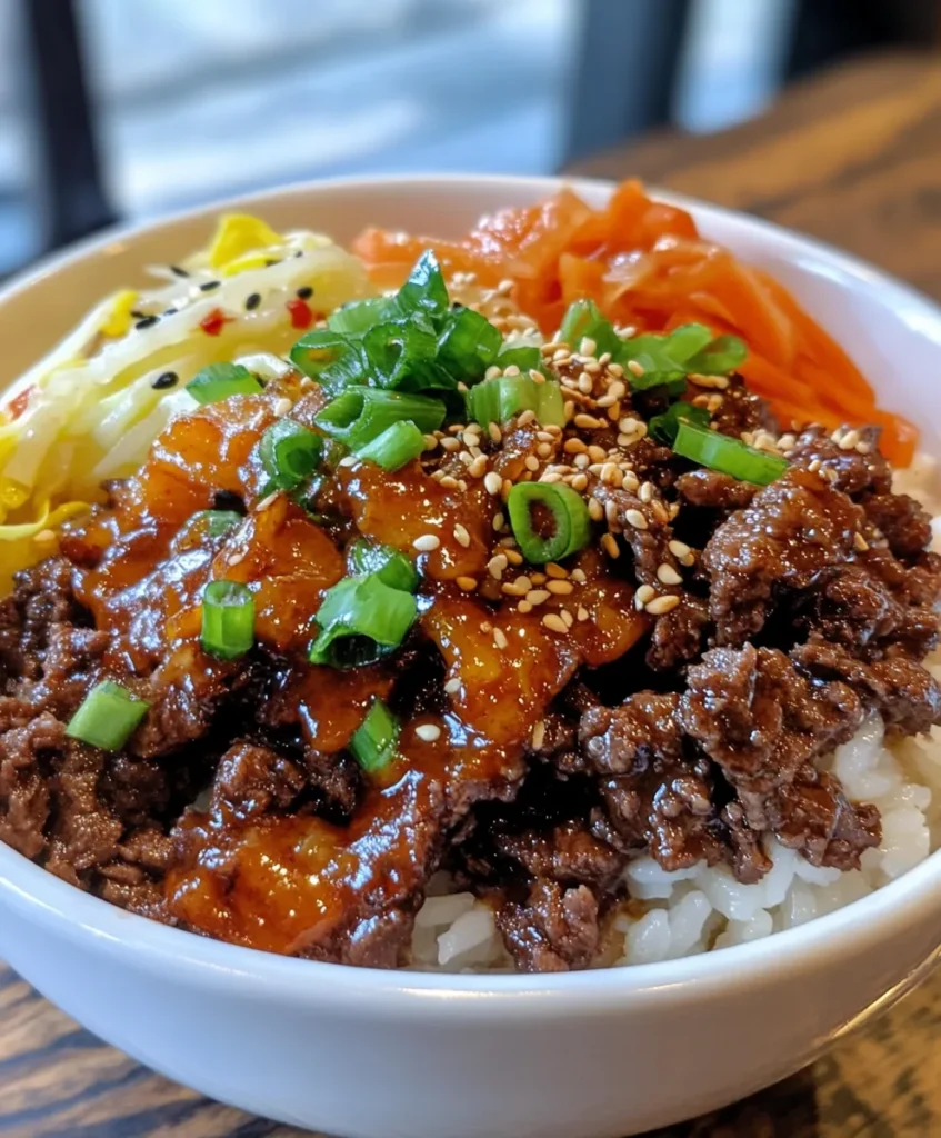 Korean Ground Beef Bowl