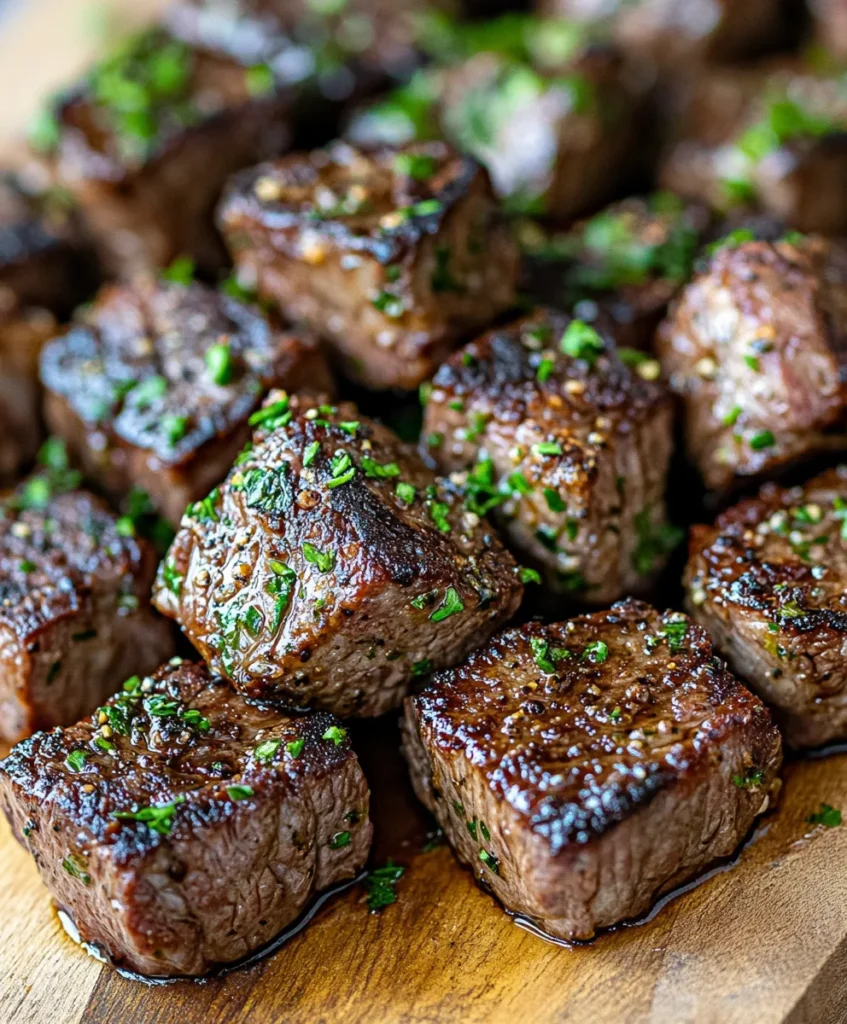 Juicy Steak Bites with Garlic Butter