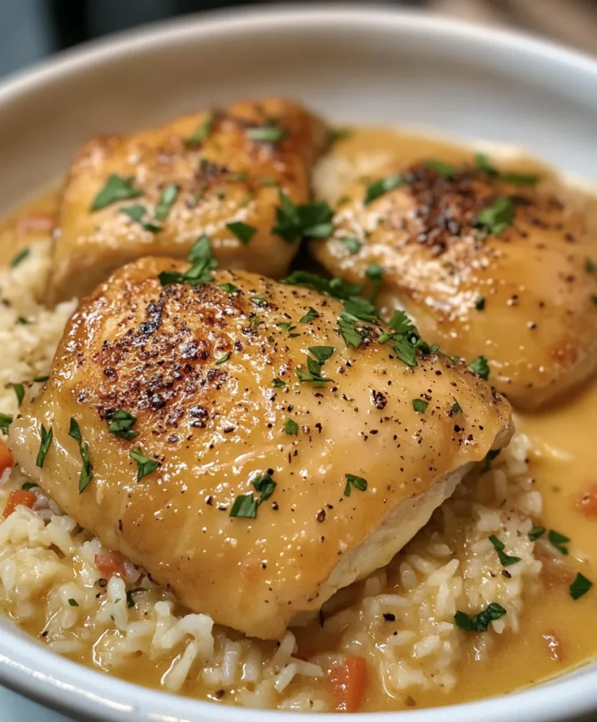 Oven Baked Chicken and Rice