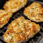 Air Fryer Garlic Parmesan Crusted Chicken