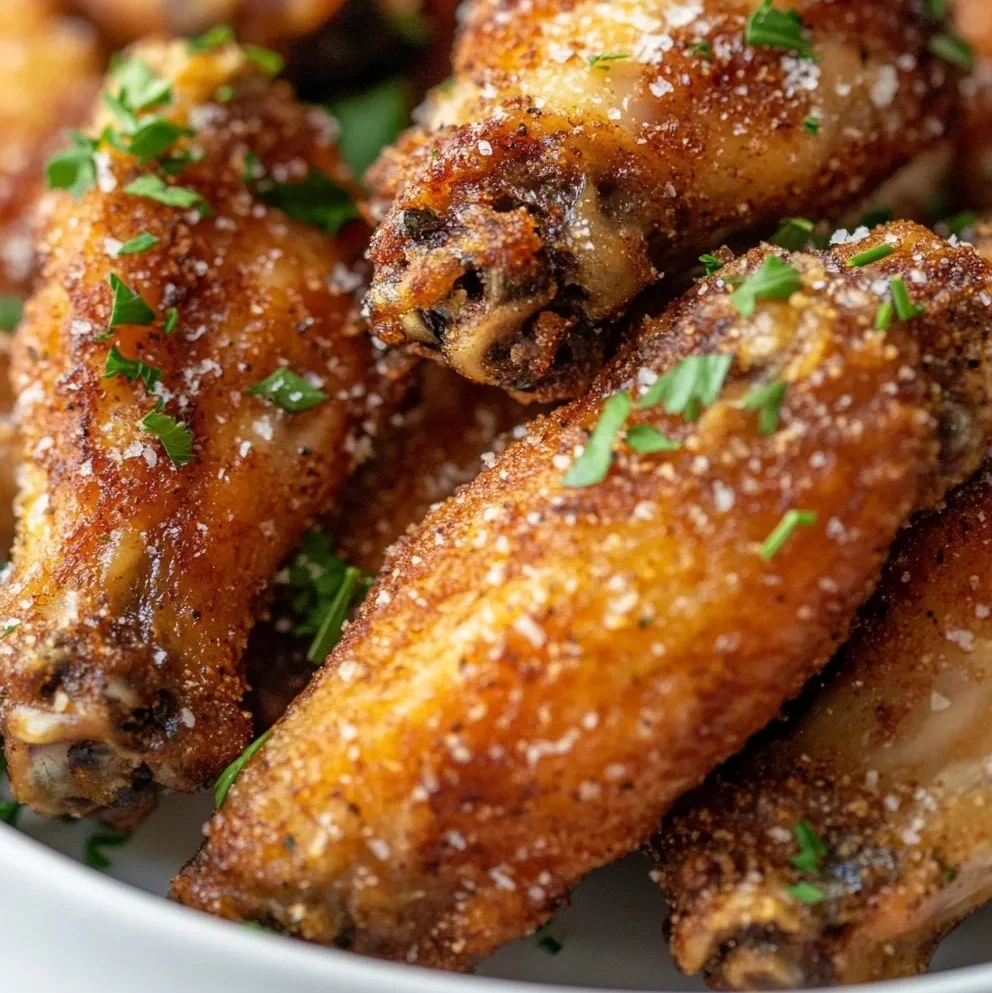 Crispy Air Fryer Garlic Parmesan Wings