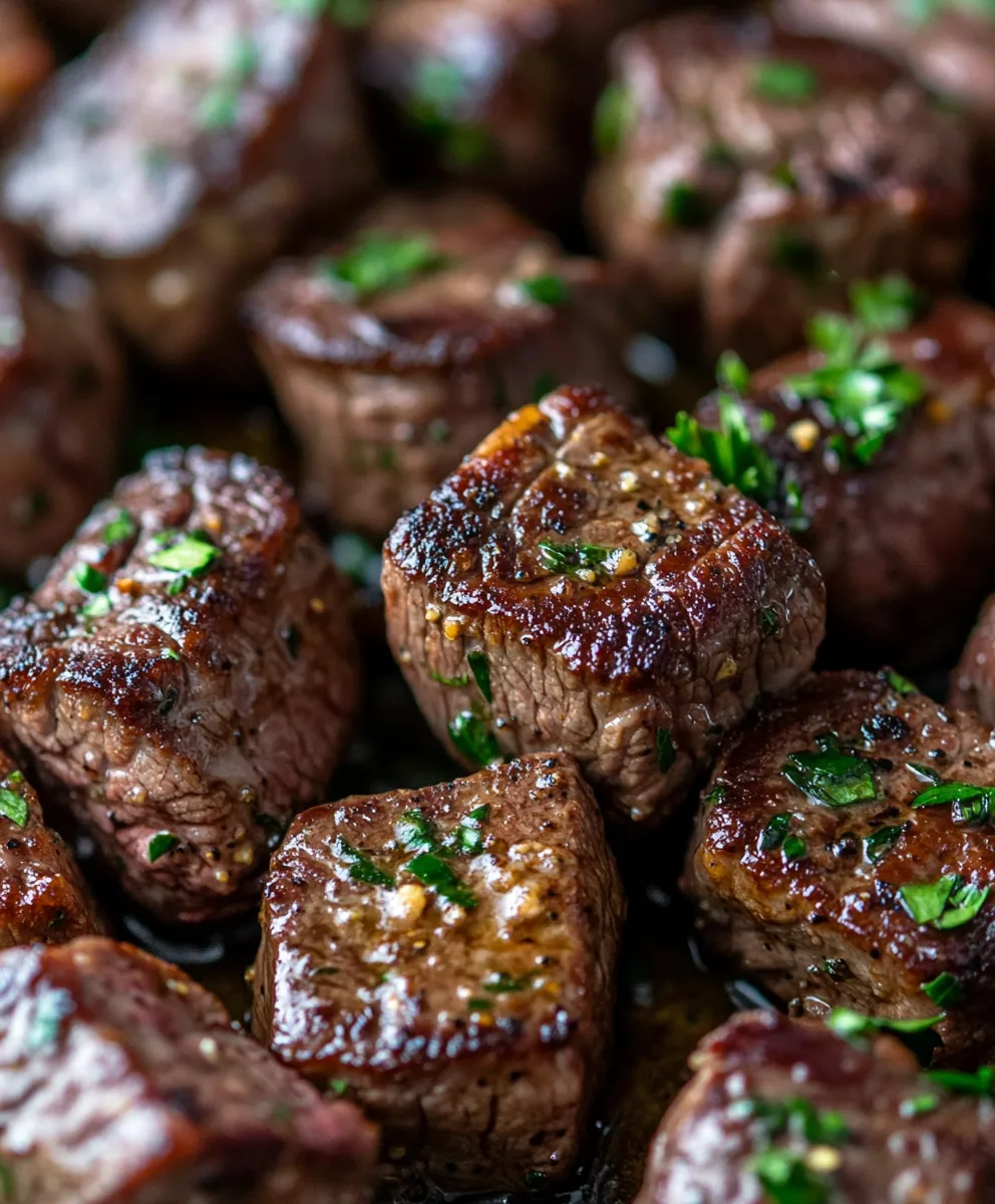 Juicy Steak Bites with Garlic Butter