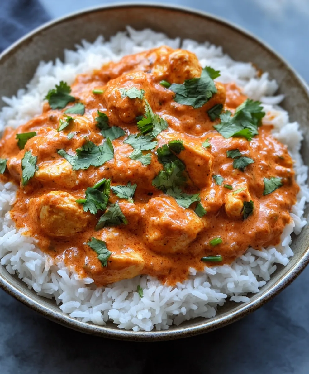 Chicken Tikka Masala with Fragrant Basmati Rice