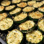Air Fryer Parmesan Crusted Zucchini Slices