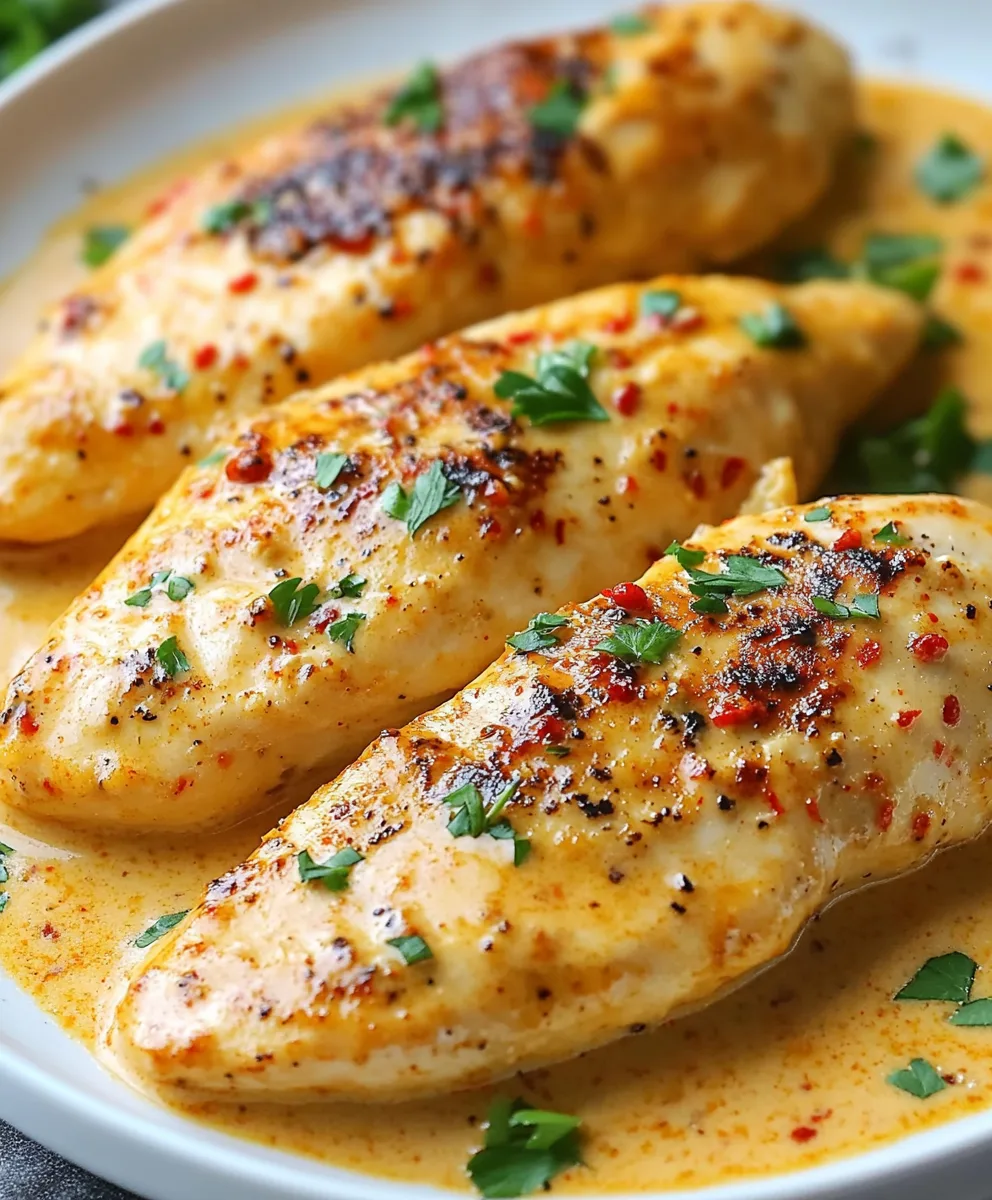 Spicy Chicken in Creamy Parmesan Sauce