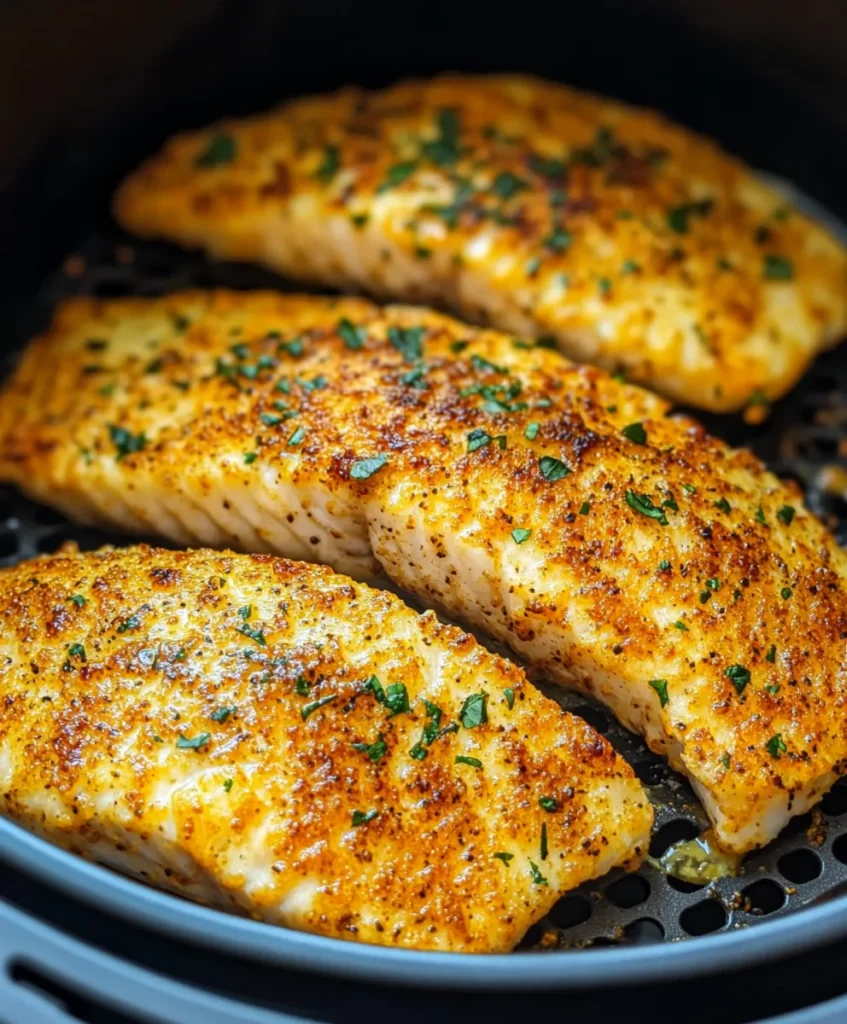 Air Fryer Parmesan Crusted Tilapia