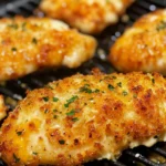Air Fryer Honey Mustard Parmesan Chicken