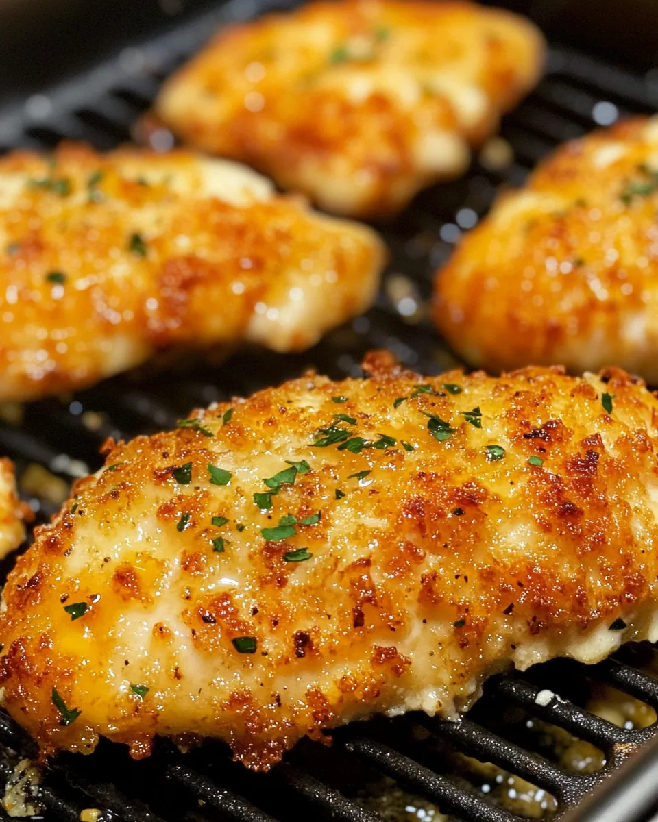 Air Fryer Honey Mustard Parmesan Chicken