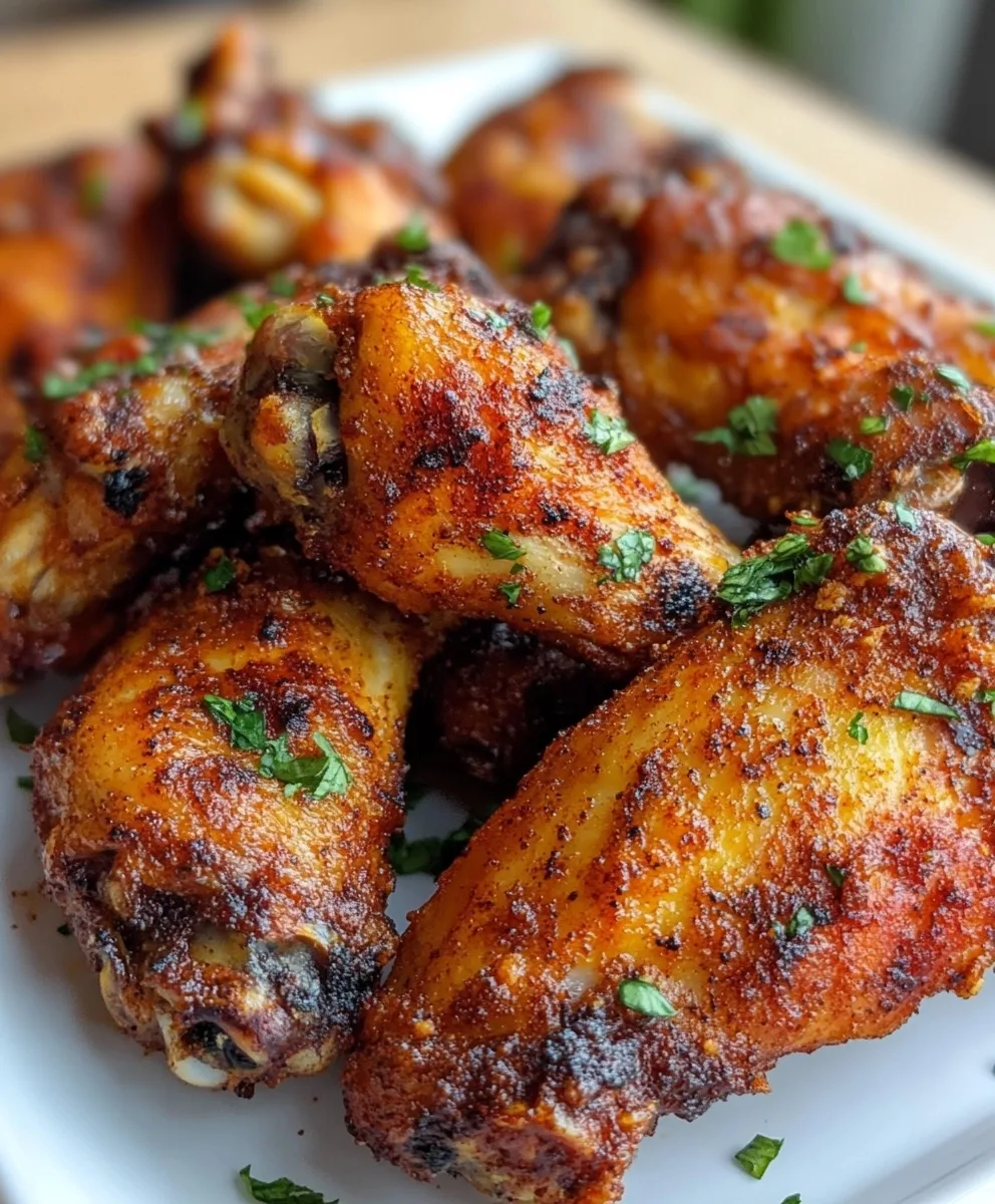 Crispy Air Fryer Chicken Wings with Dry Rub