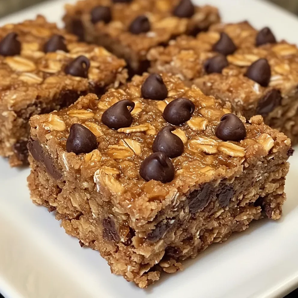 Healthy Chocolate Chip Oatmeal Bars