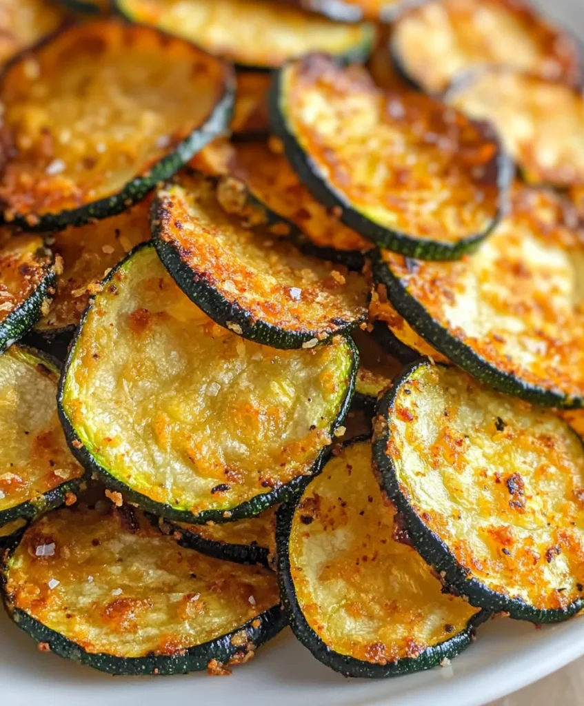Crispy Baked Zucchini Chips