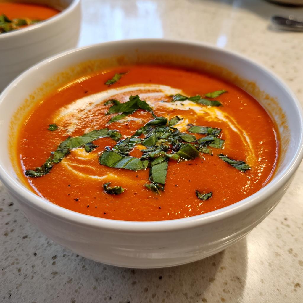 Creamy Tomato Basil Soup - detail 1