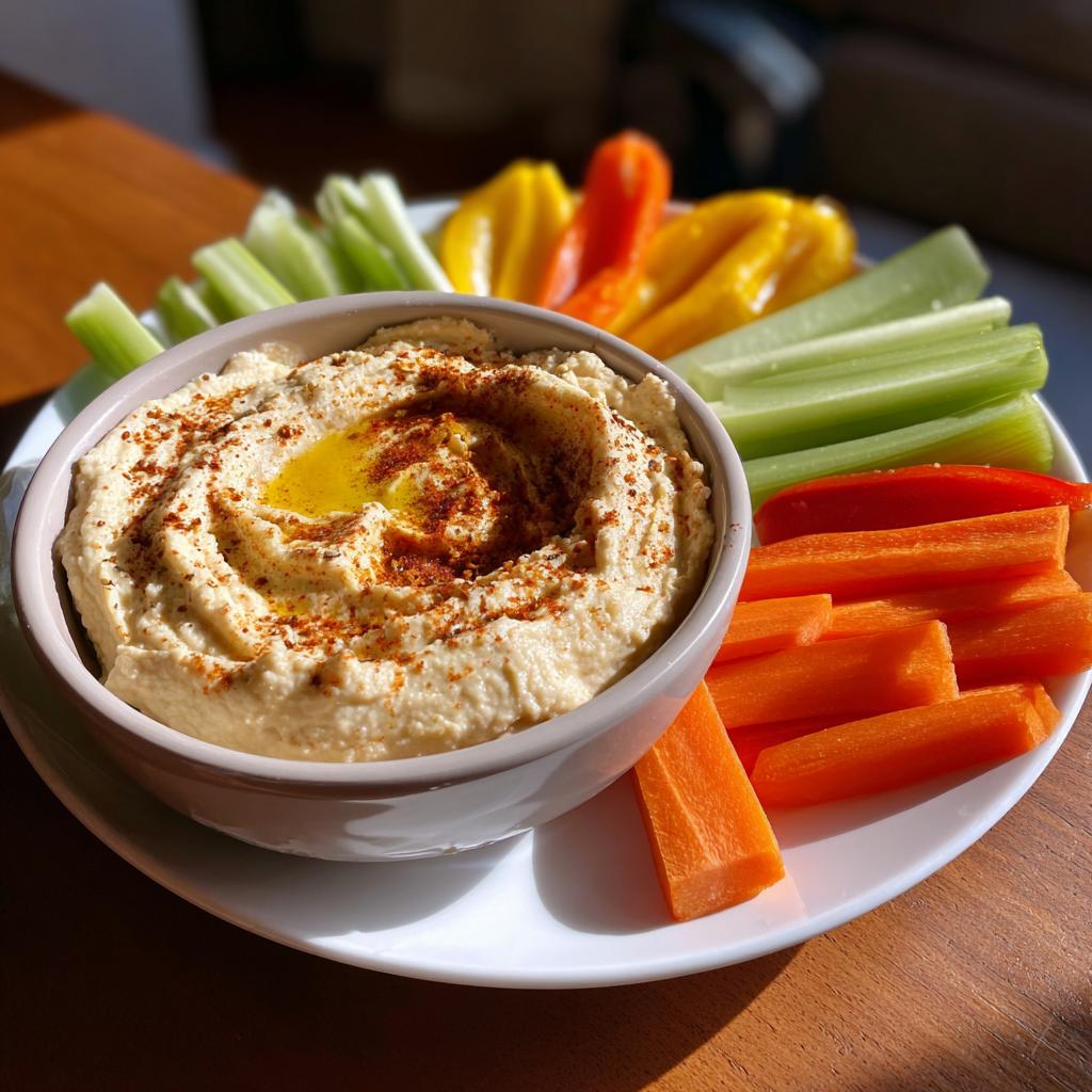 Hummus with Veggies - detail 1