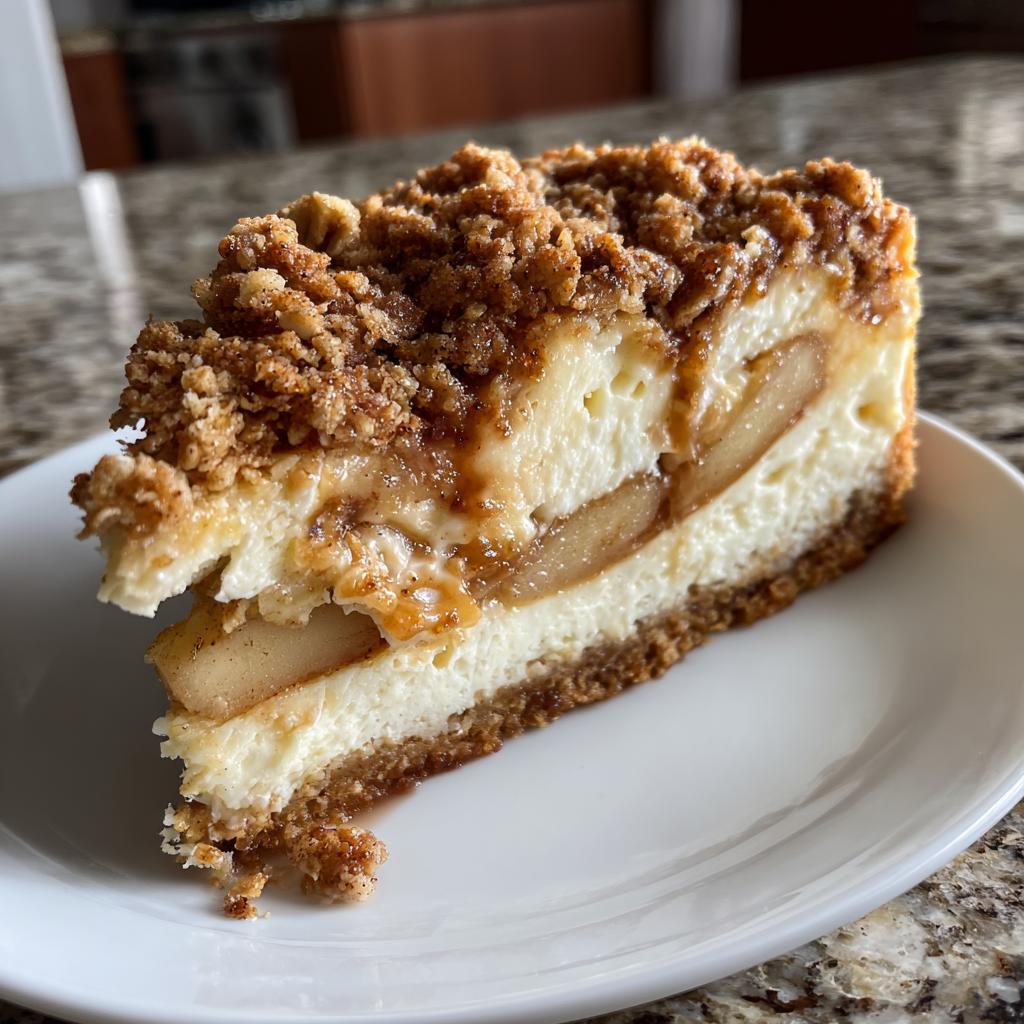 Apple Crisp Cheesecake