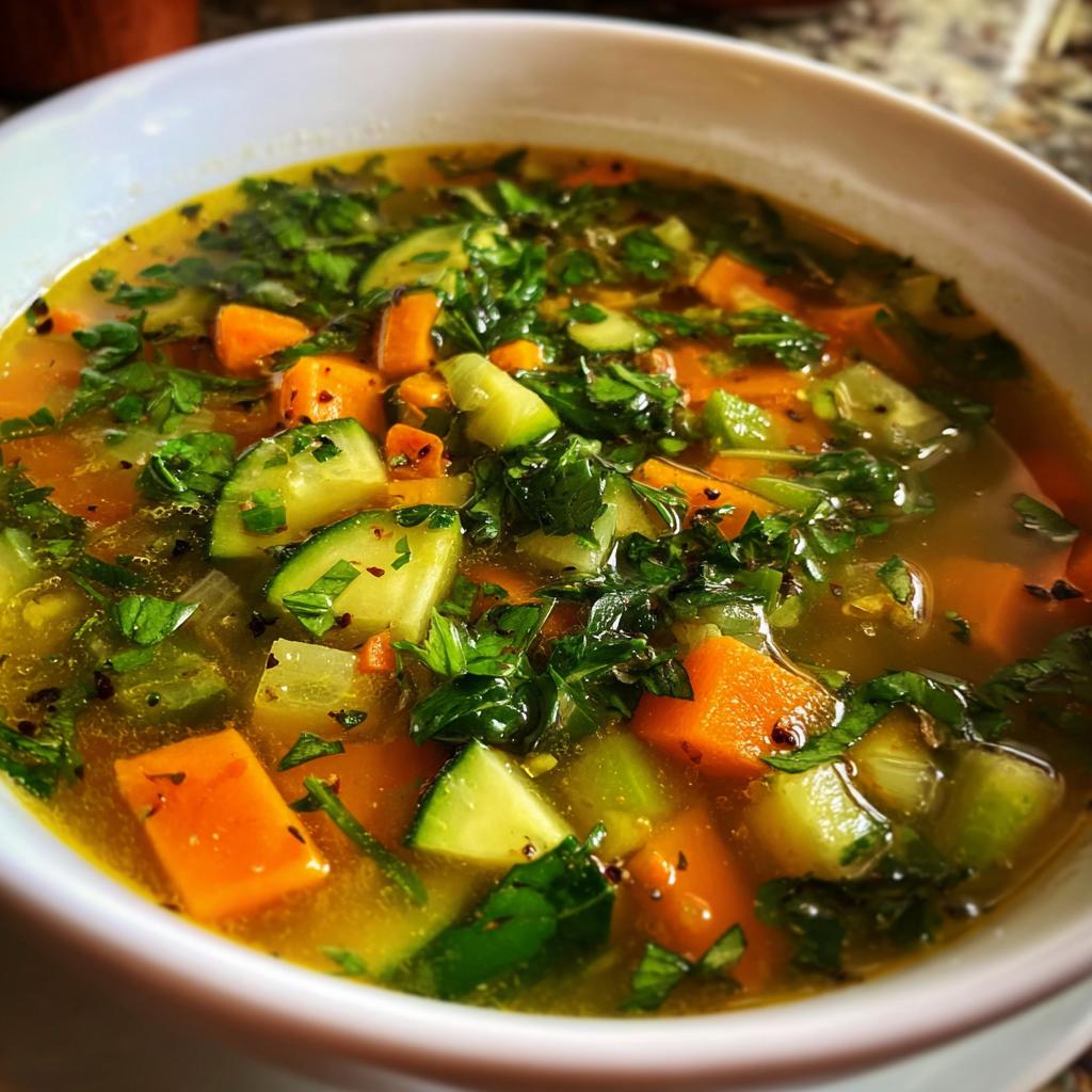 Vegetable Detox Soup - detail 1