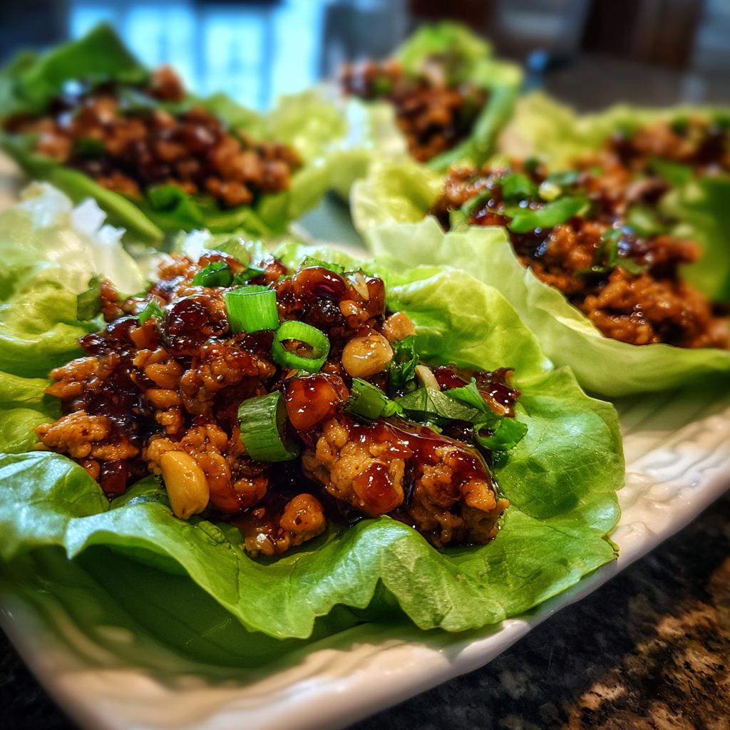 Asian Chicken Lettuce Wraps - detail 1