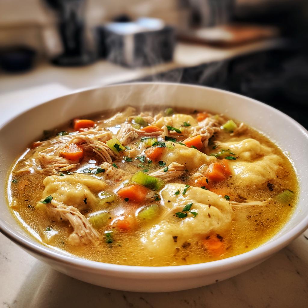 Chicken and Dumplings - detail 1