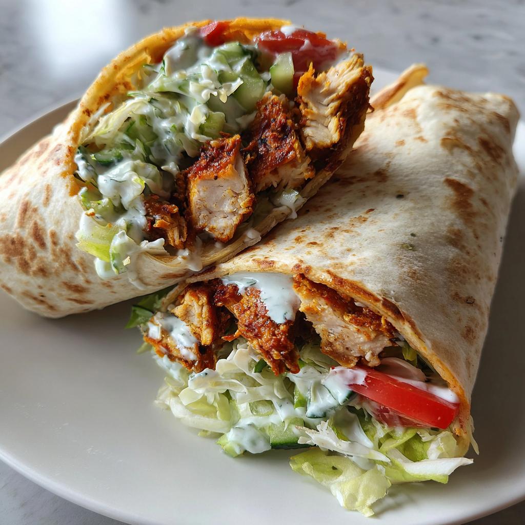 chicken wraps - detail 1